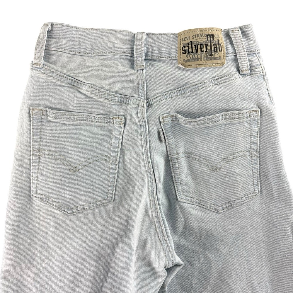 Levi's SilverTab‎ Jeans Womens Size 25x27 Light Wash High Rise Tapered Leg